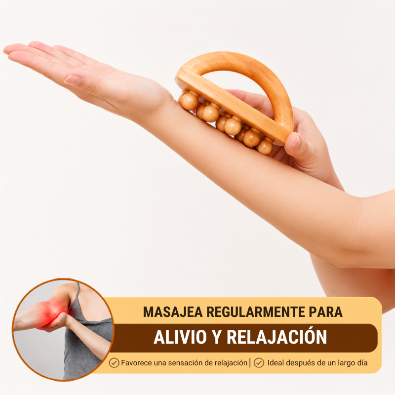 Alina | Cepillo de Masaje de Madera